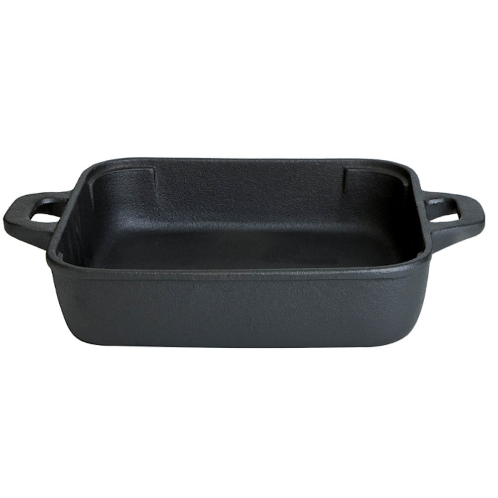 Gusseisenpfanne quadratisch mit 2 Griffen - 25 x 25 6cm