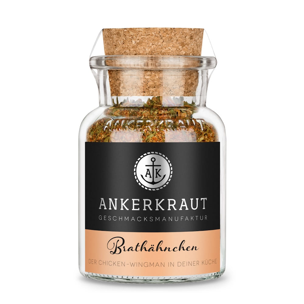 BRathähnchen Korkenglas Ankerkraut Brathähnchen Korkenglas