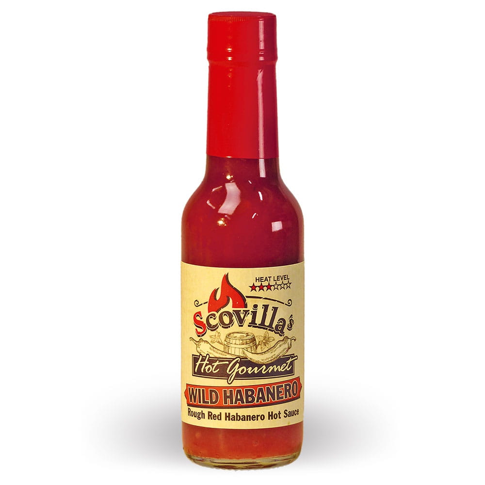 Hot Gourmet WILD HABANERO Rough Red Habanero Hot Sauce