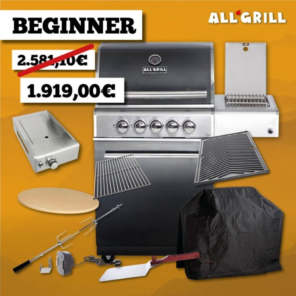 ALLGRILL Chef M Black BEGINNER Aktion 35 Jahre ALLGRILL