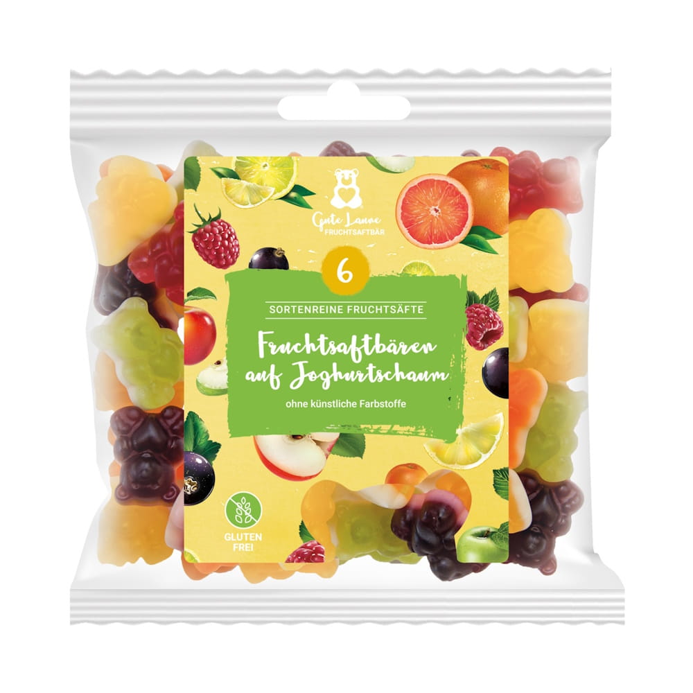 Fruchtsaftbären auf Joghurtschaum 150g
