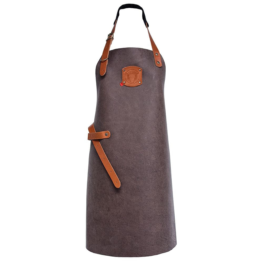 Rusticstyle Latzschürze 60x82cm 100% Leder (taupe)