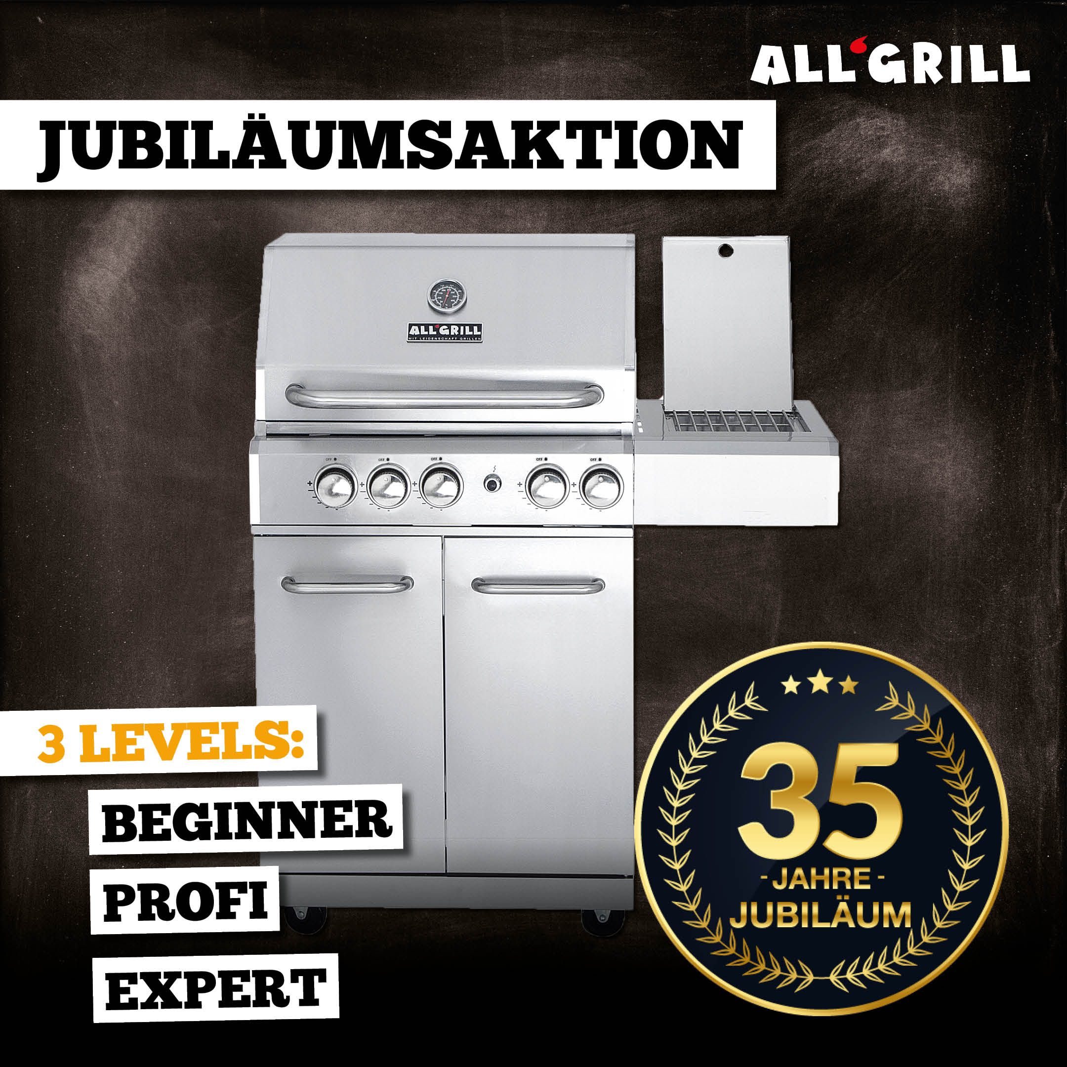 ALLGRILL Allrounder M EXPERT Aktion 35 Jahre