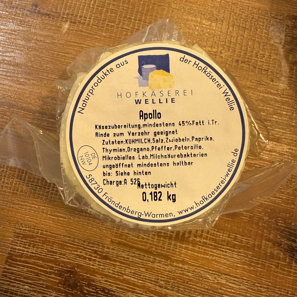 Apollo mit griechischen Kräutern - mini Käse mit essbarer Naturrinde ca. 190g