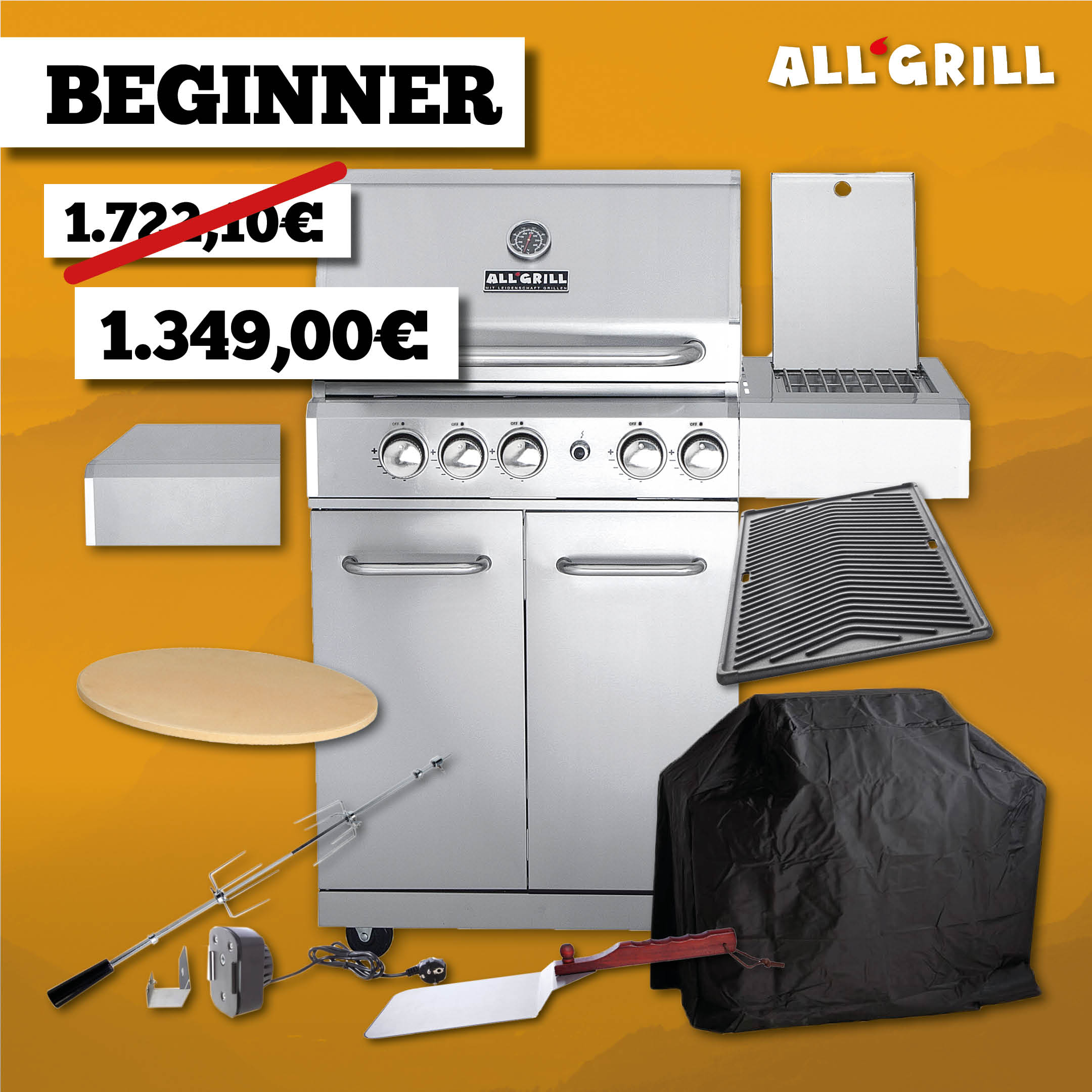 ALLGRILL Allrounder M BEGINNER Aktion 35 Jahre