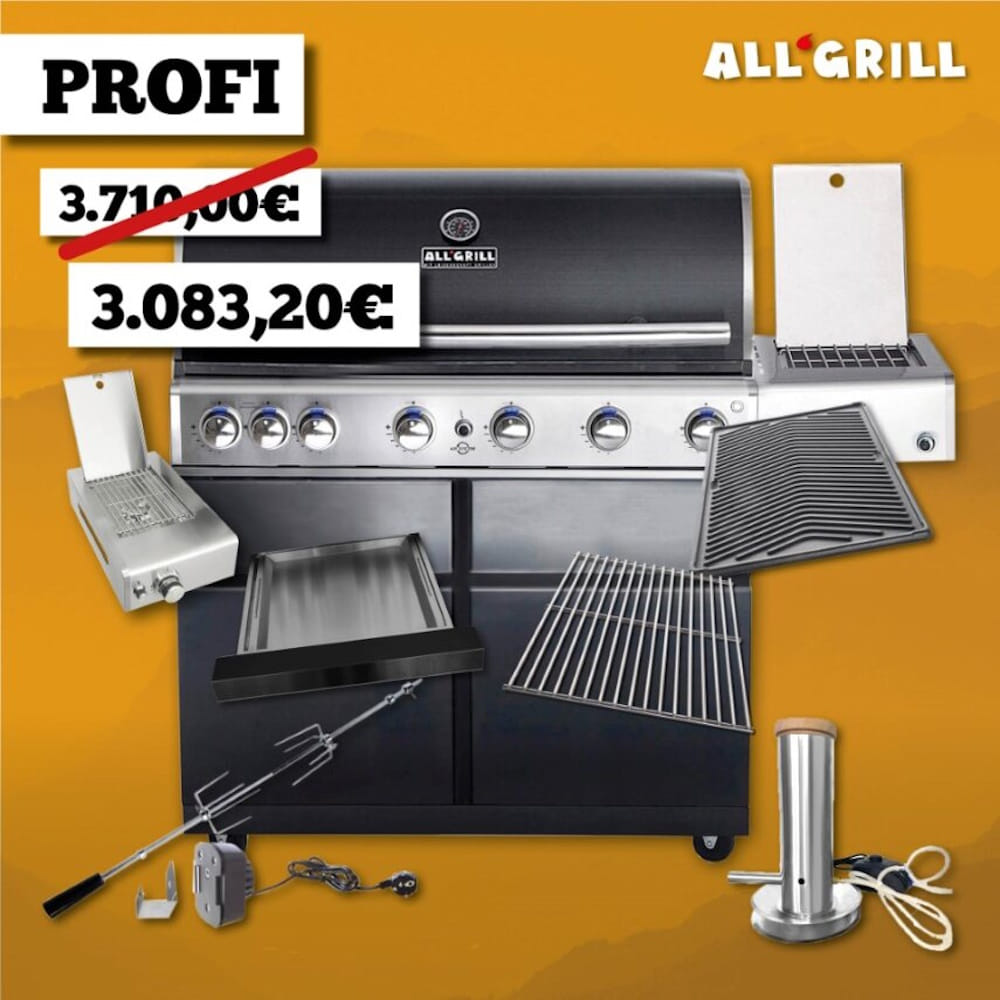 ALLGRILL Chef XL BLACK PROFI SEASON KICKOFF 2026