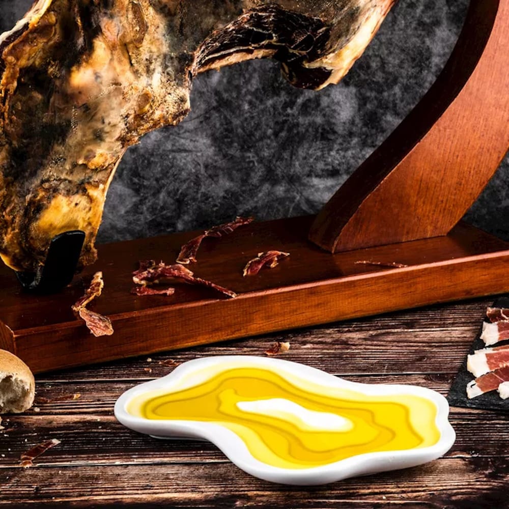 2 Olivenölschalen aus Keramik