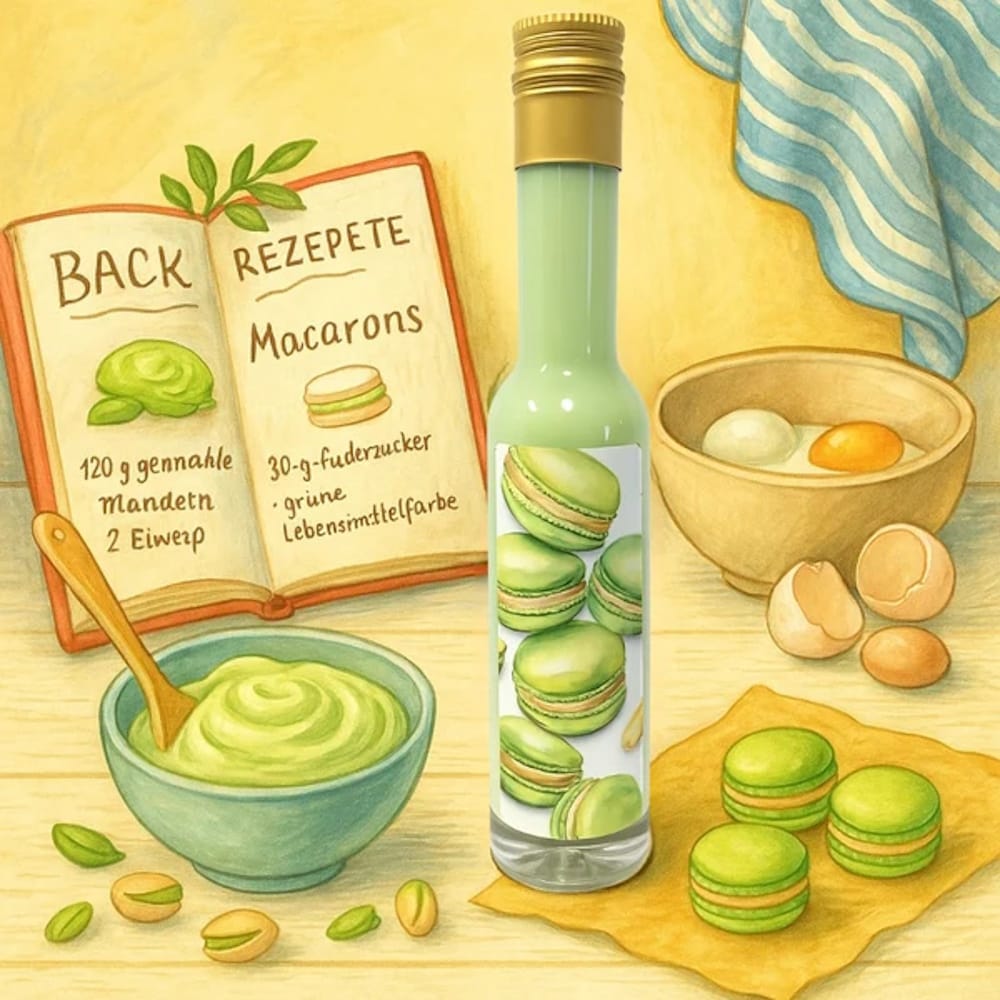 Macarons Pistazie Sahnelikör | zum Backen für Kuchen 15% DEHECK