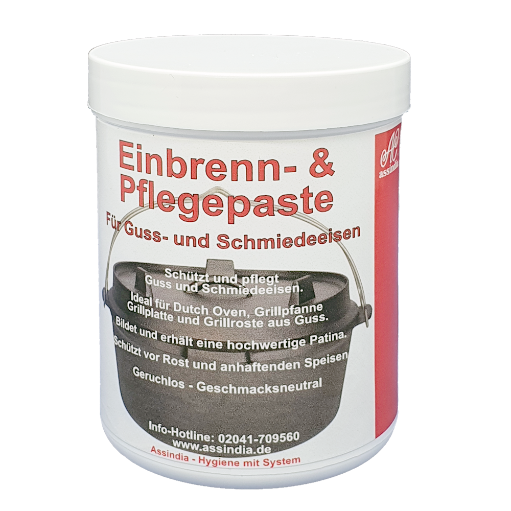 Einbrenn- & Pflegepaste für Guss- und Schmiedeeisen