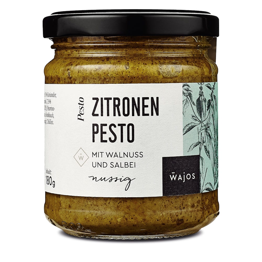Zitronen Pesto mit Walnuss und Salbei Wajos