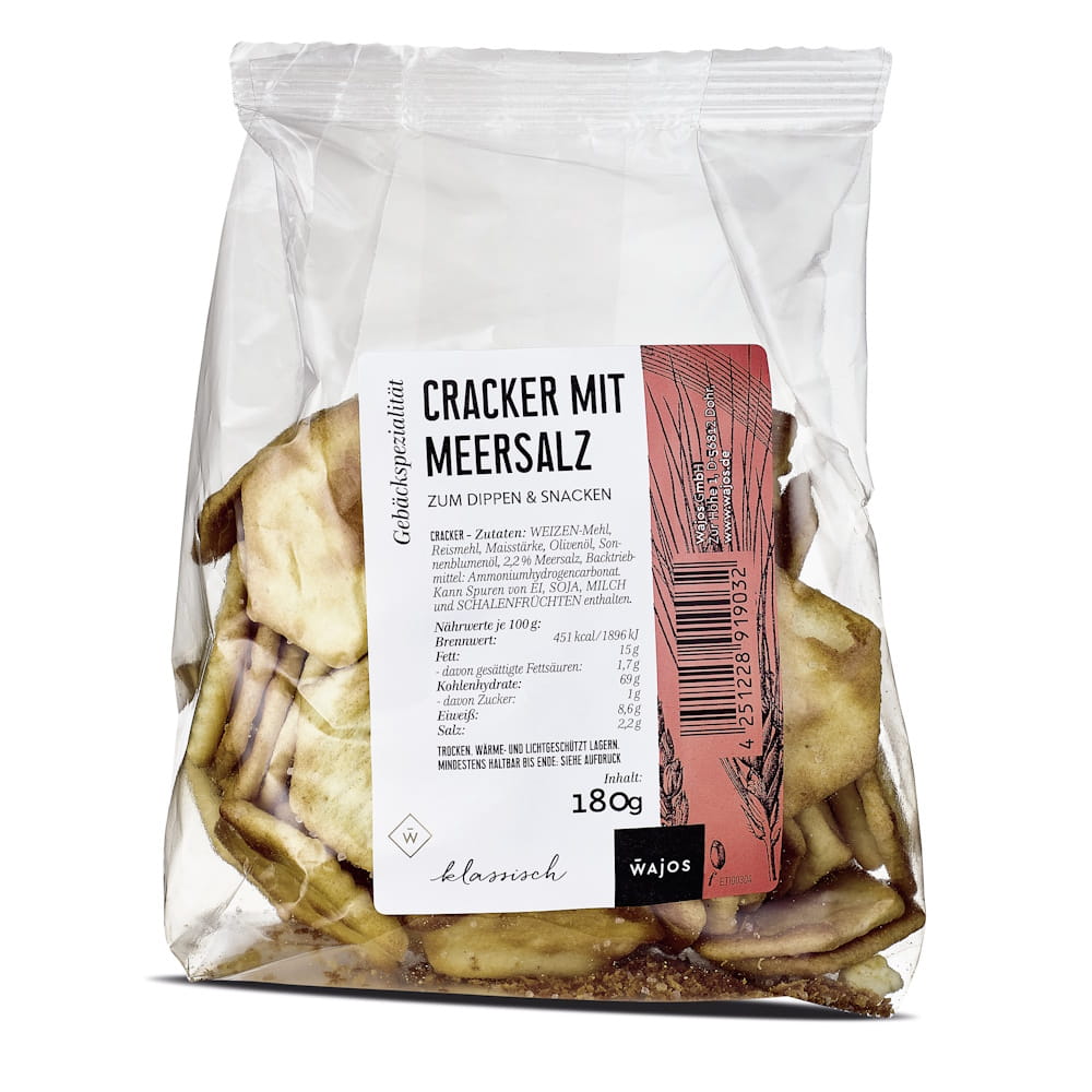 Cracker mit Meersalz Wajos