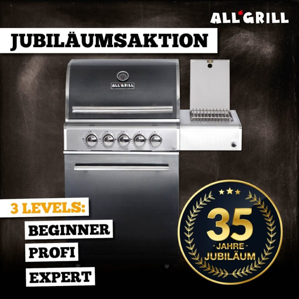 ALLGRILL Chef M Black PROFI Aktion 35 Jahre ALLGRILL