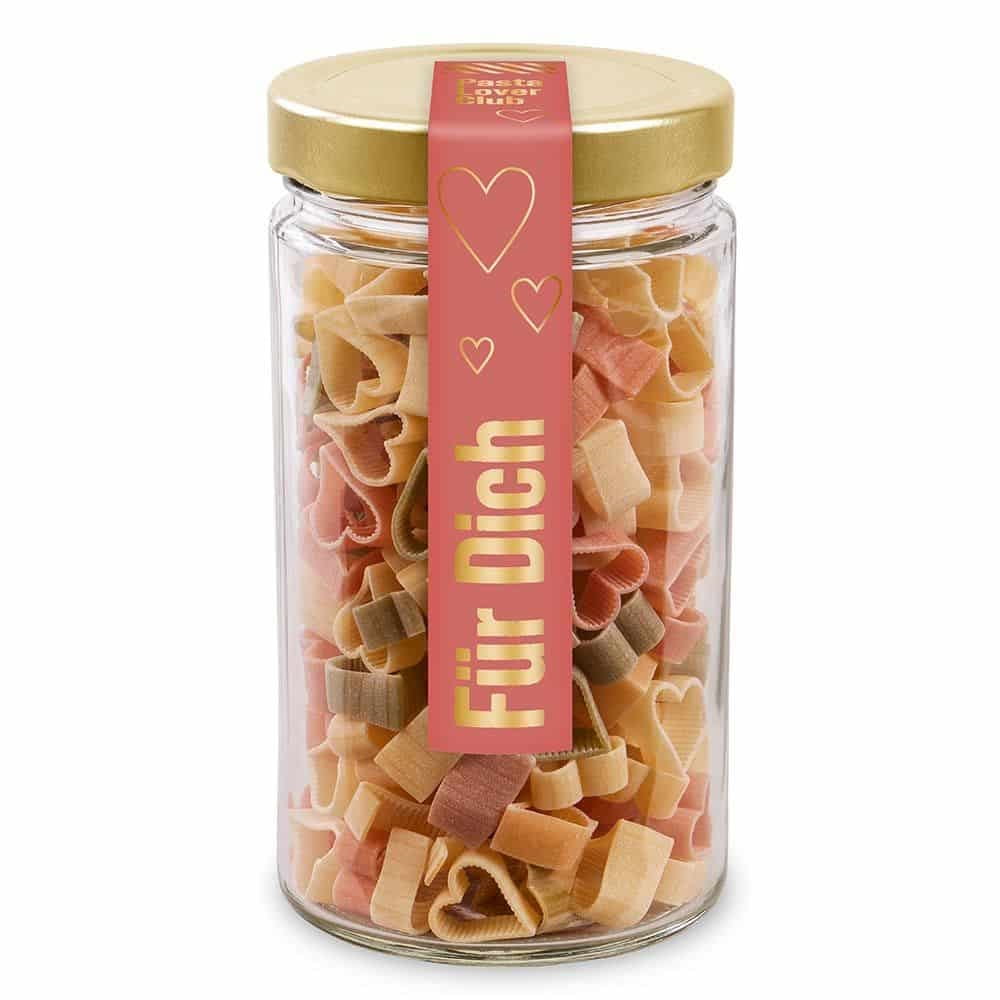 Für dich Pasta im Glas von naschlabor Für Dich 150g Herzen Pasta