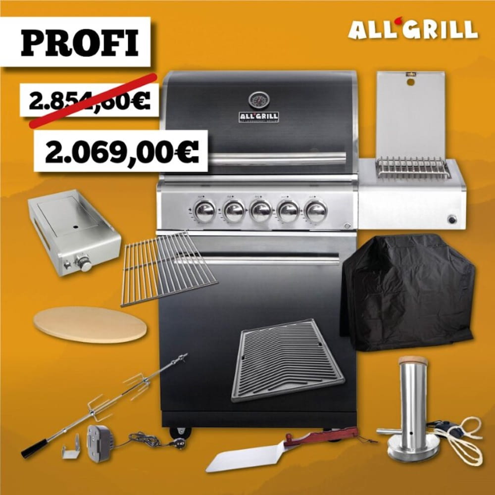 ALLGRILL Chef M Black PROFI Aktion 35 Jahre ALLGRILL