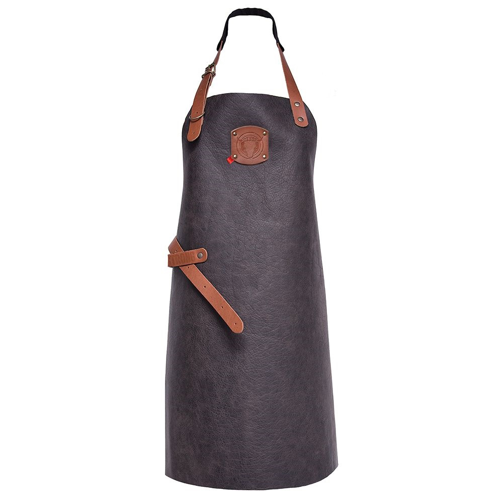 Rusticstyle Latzschürze 60x82cm 100& Leder (toffee)