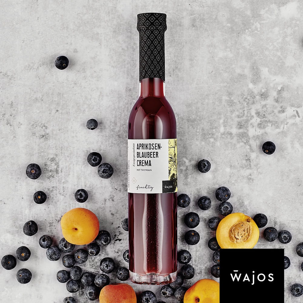Aprikose Blaubeer Crema mit Thymian