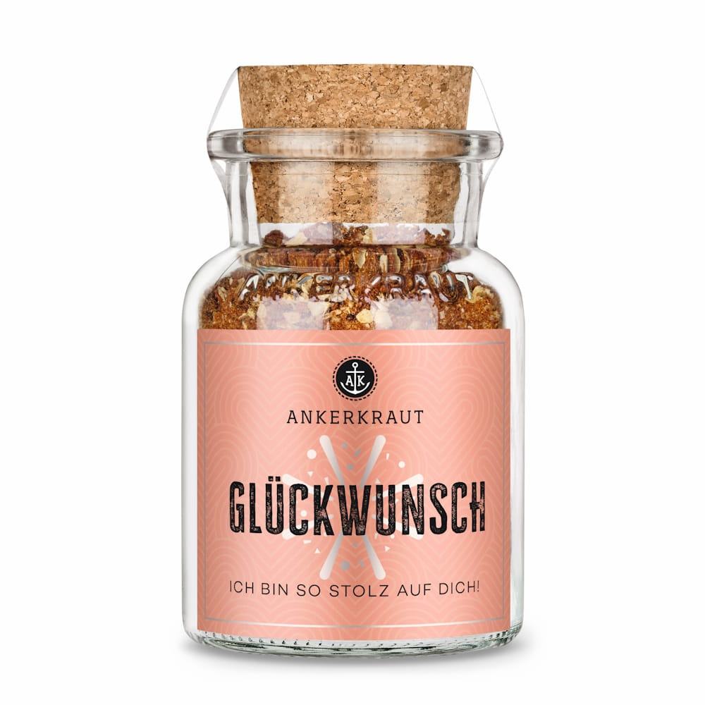 Glückwunsch Korkenglas Ankerkraut Glückwunsch Korkenglas