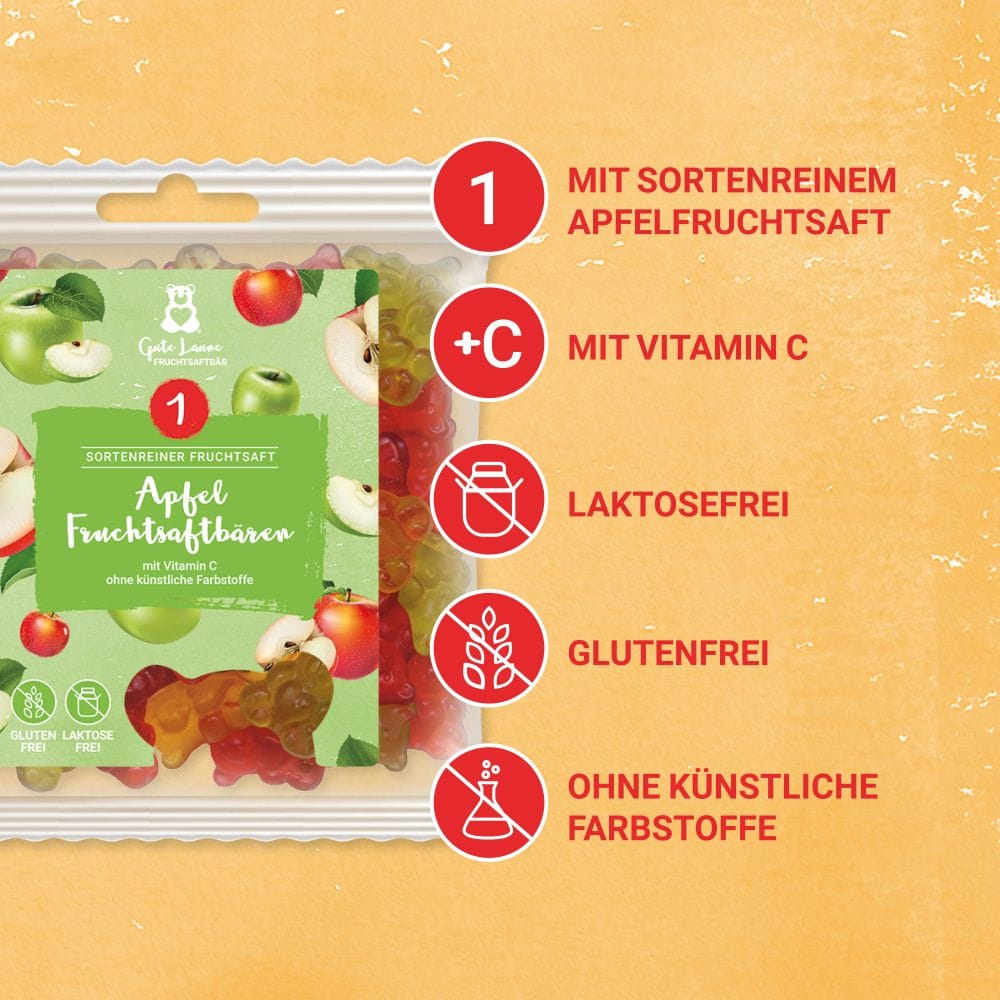Apfel Fruchtsaftbären naschlabor
