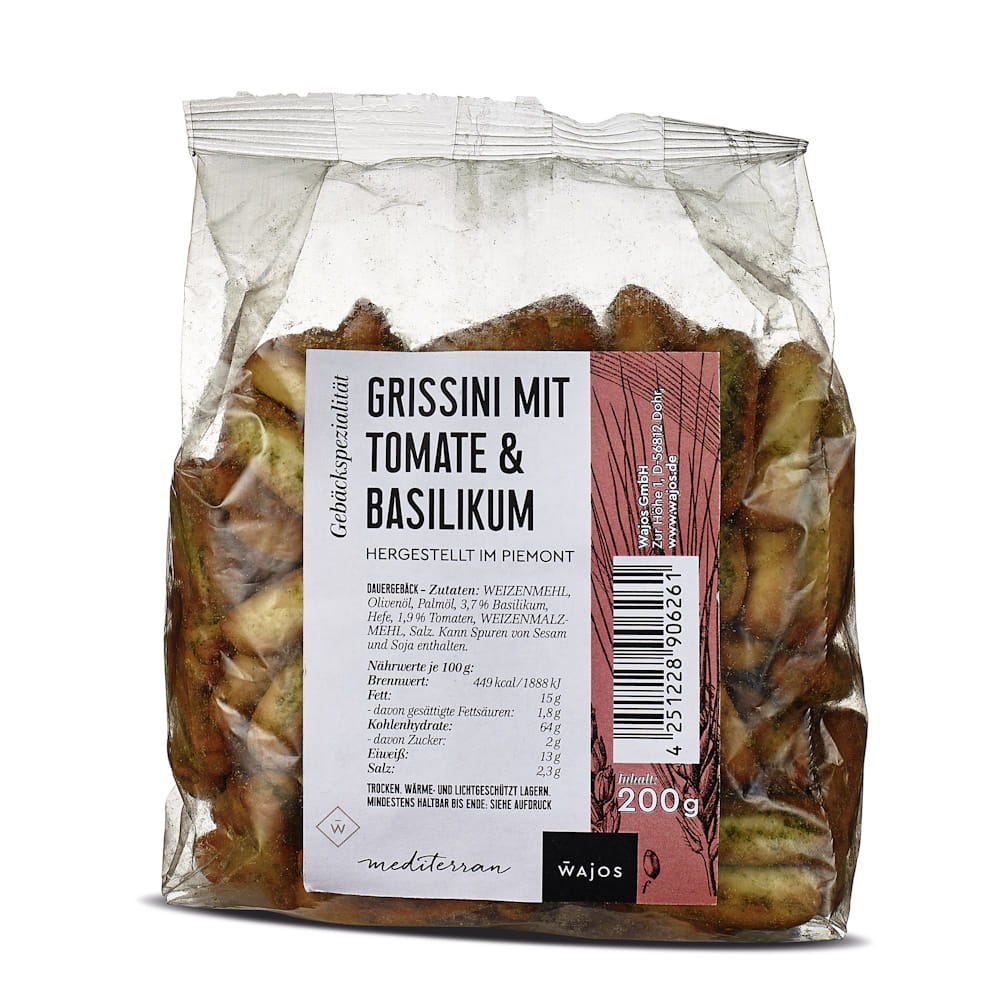 Grissini Tomate & Basilikum Wajos