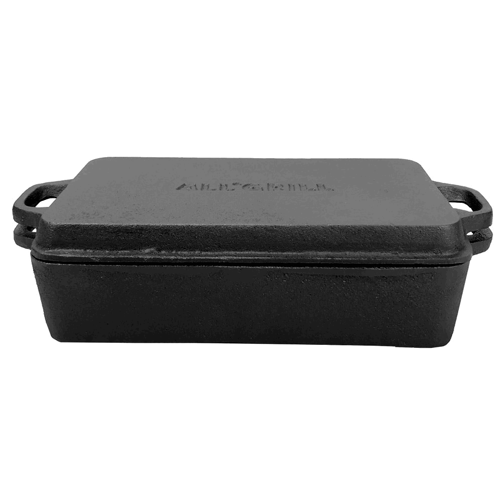 Kombi 2in1 Casserole aus Gusseisen 28x17x6 cm + Deckel 28x17x3 cm
