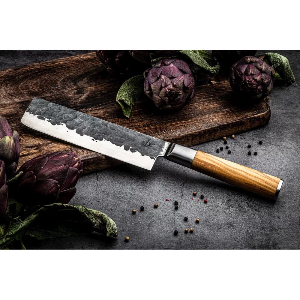 Hackbeil Olivenholzgriff Forged