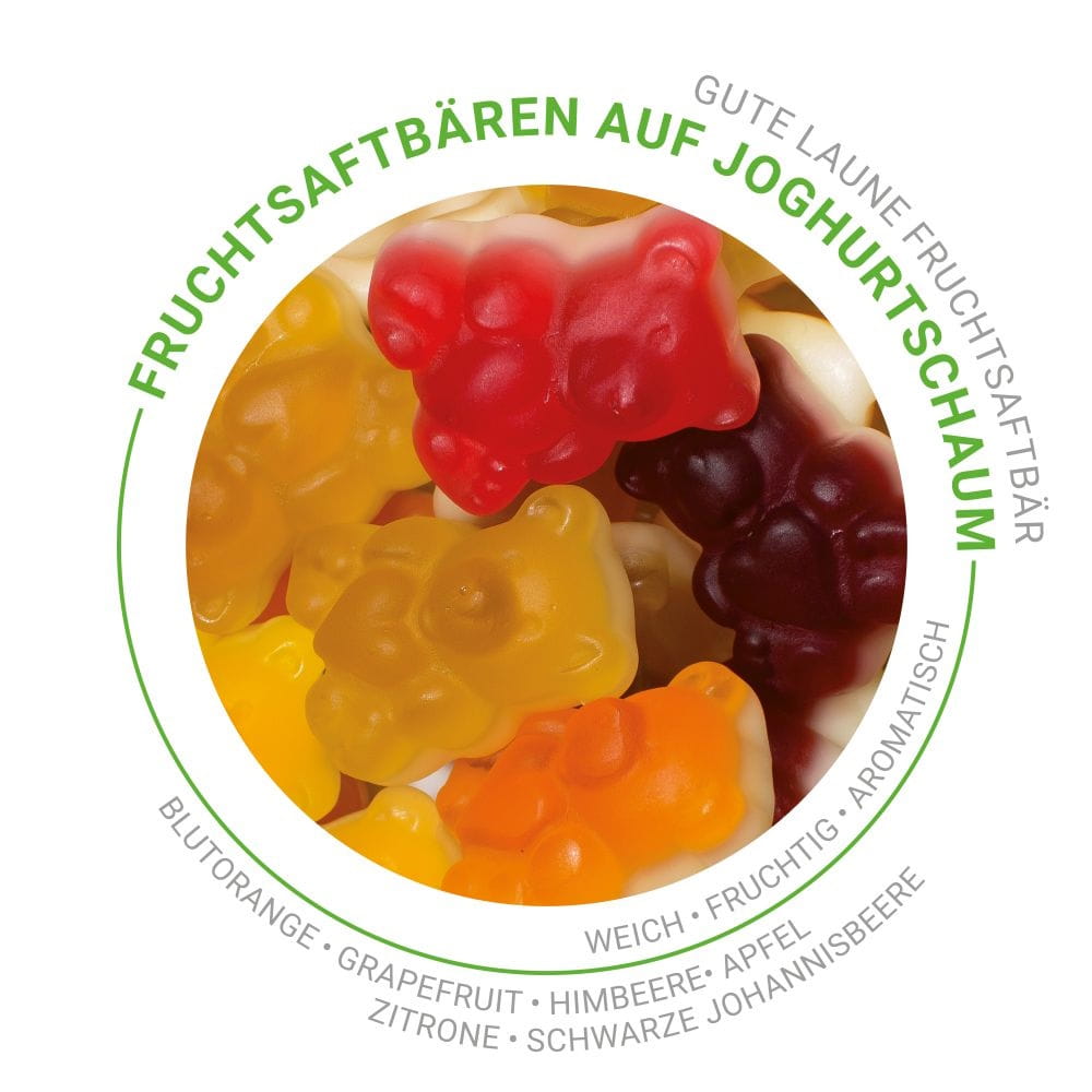 Fruchtsaftbären auf Joghurtschaum 150g