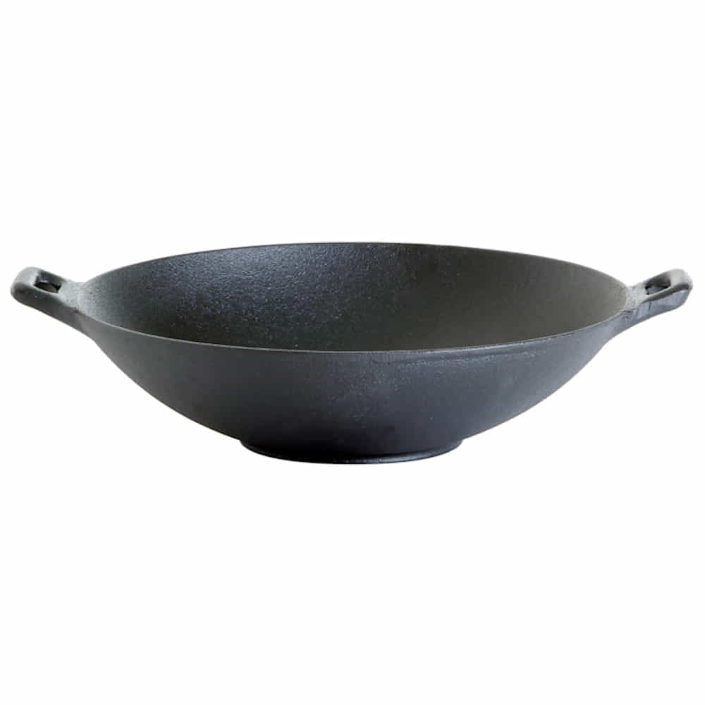 Wok aus Gusseisen, Durchmesser 30cm