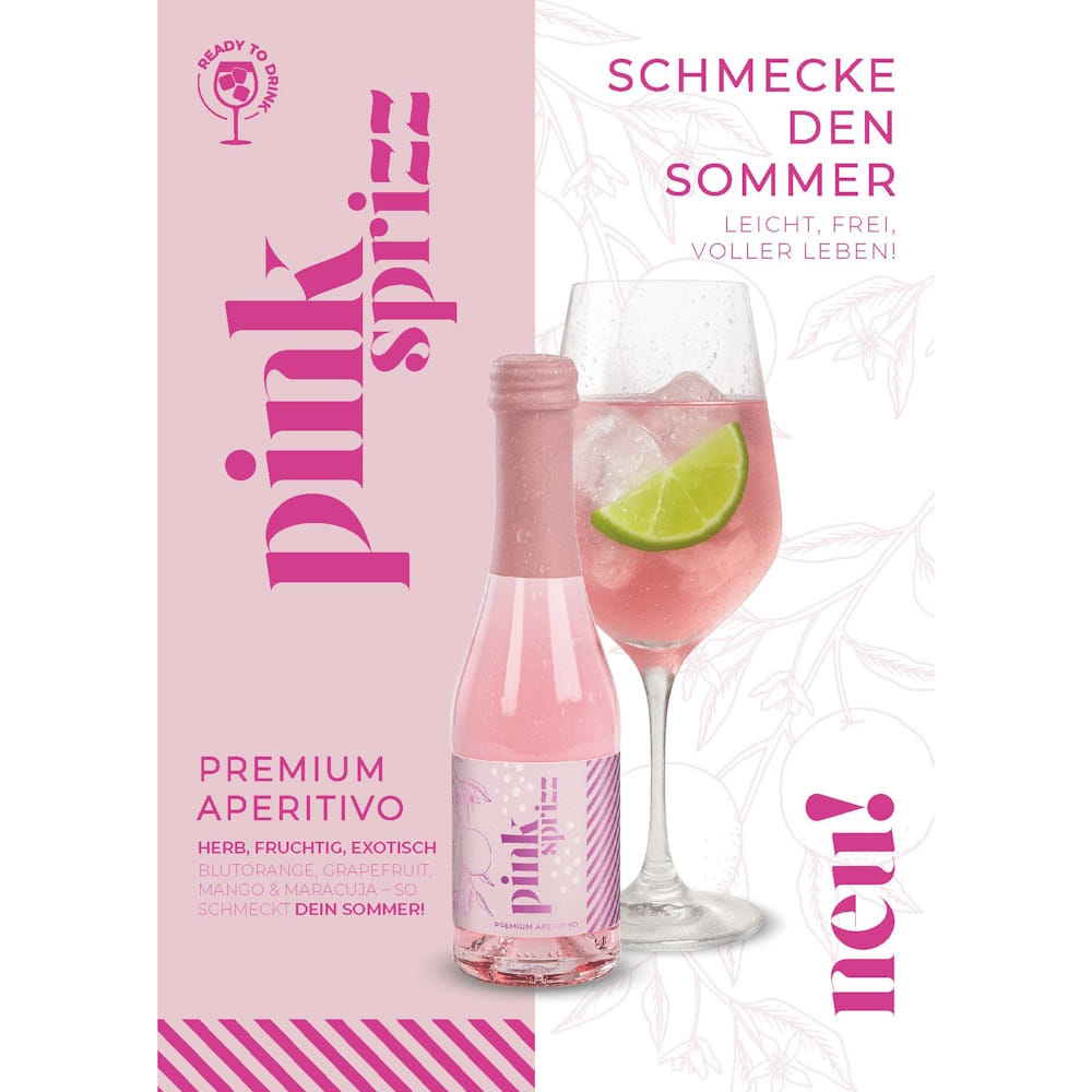 Pink Sprizz von naschlabor Pink Sprizz Cocktail 0,75l | 8% VOL. naschlabor