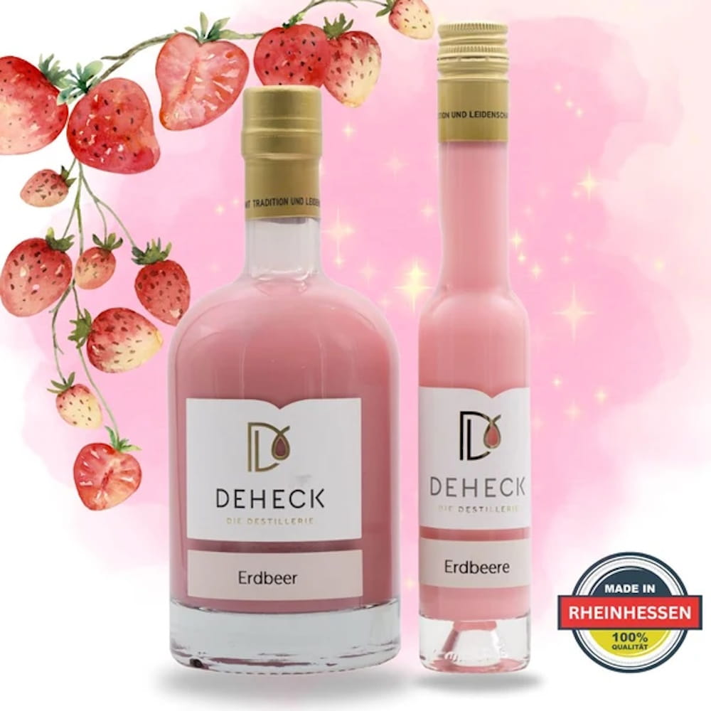 Erdbeere Sahnelikör DEHECK Erdbeere Sahnelikör 15% VOL. DEHECK