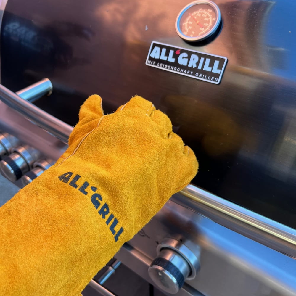 Grillhandschuhe aus Leder