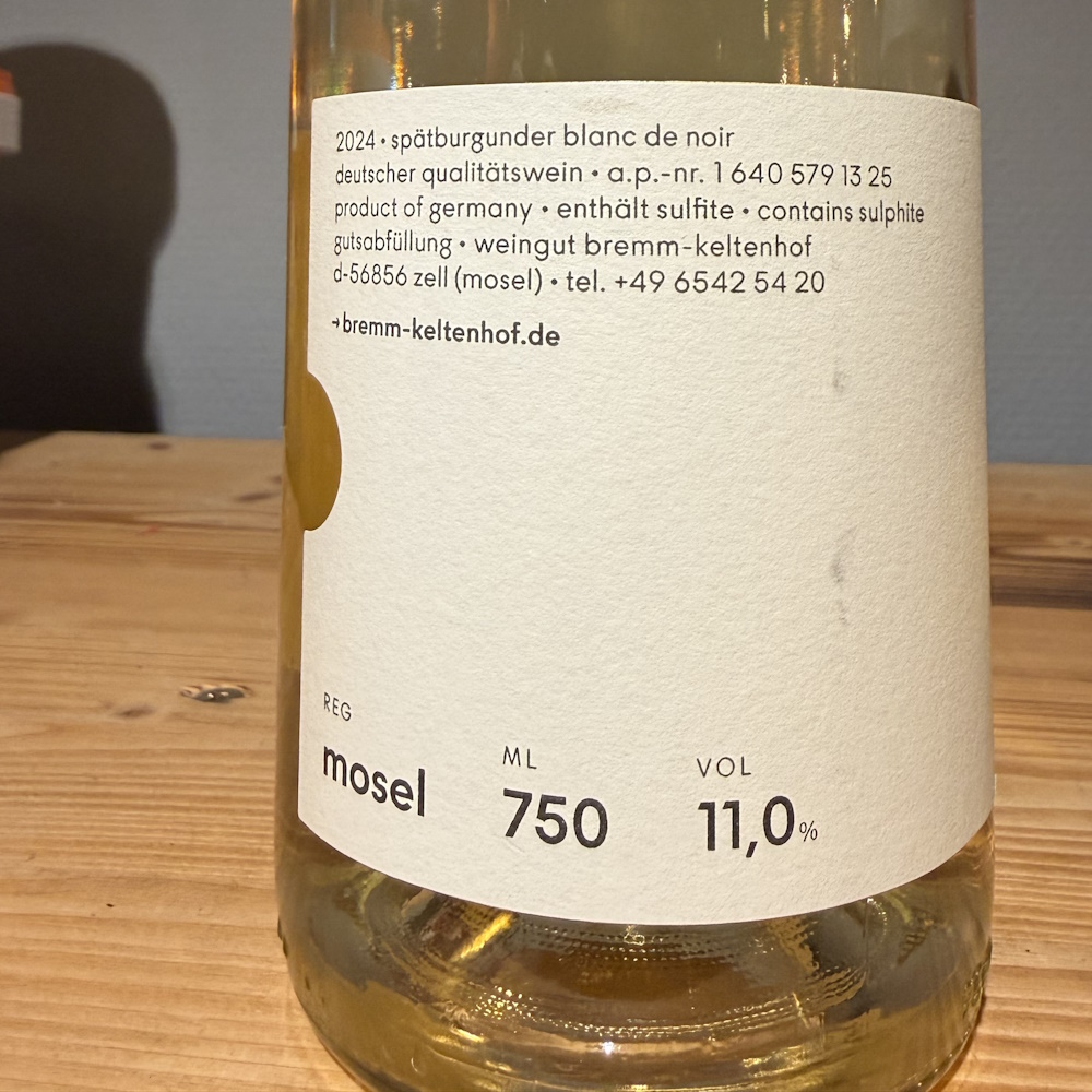 Blanc de Noir Spätburgunder halbtrocken 0,75l